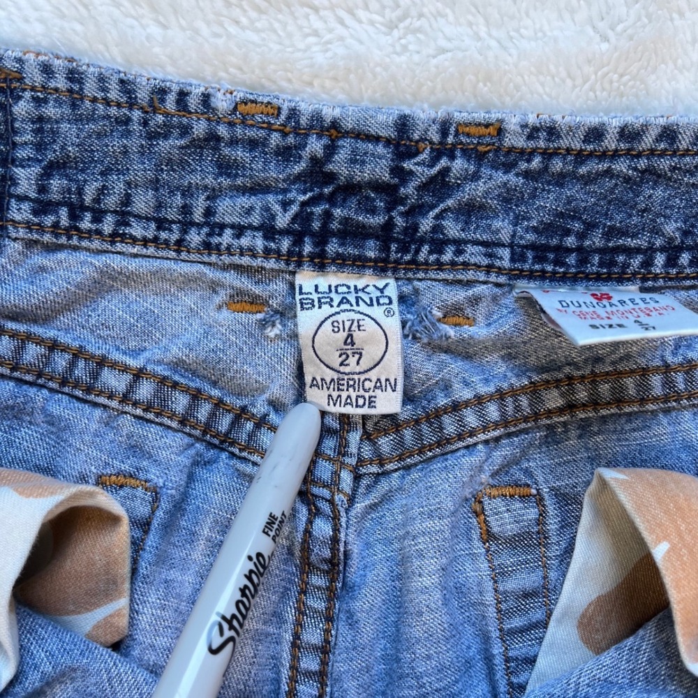 Lucky Brand Dungarees Jeans Womens Blue Bootcut Mid Rise. Size 4 27 - Picture 2 of 11